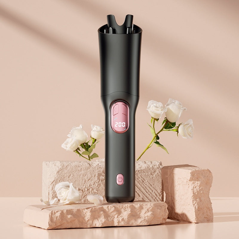 LCD Wireless Portable Hair Curler – Rechargeable Heating Perm Styler - shpnow.nl